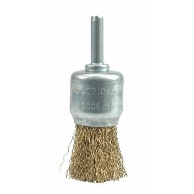 Vorel 06992 Kartáč drátěný čelní s nástavcem do vrtačky 24 mm pomosazený drát