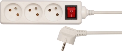 Vorel 72528 Vorel Kabel prodlužovací 3 m vypínač 3 zásuvky typ E