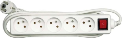 Vorel 72530 Kabel prodlužovací 3 m vypínač 5 zásuvek typ E