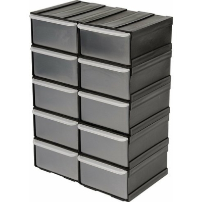 Vorel 78785 Skříňka se zásobníky, 10 zásobníků, 225x155x100mm