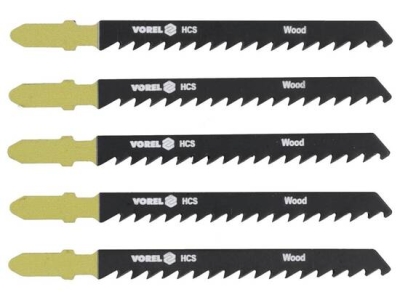 Vorel 27813 Vorel 27831 List do přímočaré pily 100 mm na dřevo a plast TPI6 5 ks