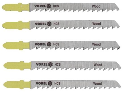 Vorel 27811 List do přímočaré pily A 100/75 mm na dřevo a plast 5 ks