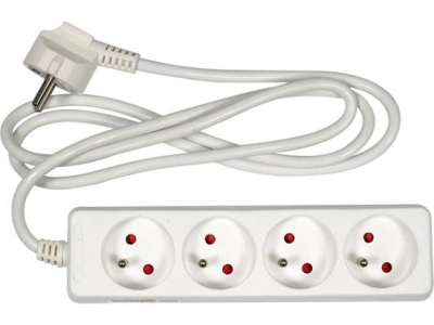 Vorel 72501 Kabel prodlužovací 1,5 m 4 zásuvky typ E