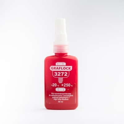 Grafen 3272 Vyskoteplotní lepidlo na závity, červené 50ml