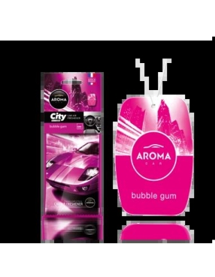 Aroma Car City Card - Bubble gum závěsná vůně