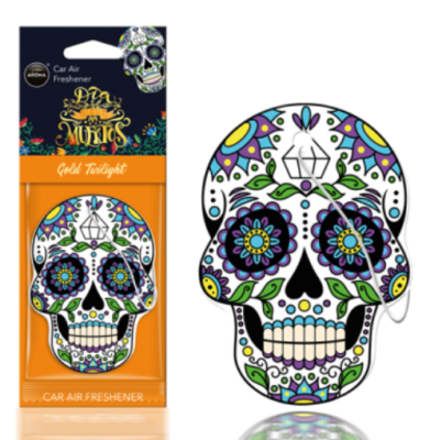 Aroma Car Dia de los muertos - Gold twilight závěsná vůně