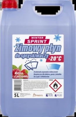 Parys Zimní kapalina do ostřikovačů -20°C, malina s lesní jahodou 5L