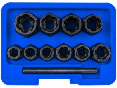Asta S-TS11X Nástrčné hlavice- klíče na vytažení poškozených šroubů 9-19mm