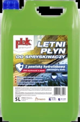 Plak Letní kapalina do ostřikovačů s hydrofobním povlakem 5L