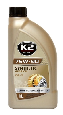 K2 Synthetic Gear Oil GL-5 75W-90 1L