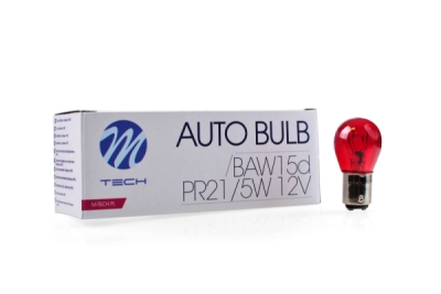 M-Tech Žárovka 12V PR21/5W 21/5W BAW15D červená
