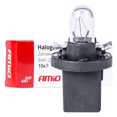 Amio 03371 Halogenové žárovky T5 B8.5D 12V 8.5W BAX1.2W white 10ks