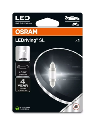Osram 6418DWP-1BL Žárovka, osvětlení interiéru LED 12V C5W SV8.5-8