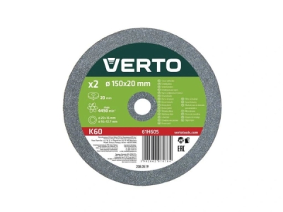 Verto 61H605 Kotouče na stolní brusku 150x20/16/12,7x16mm
