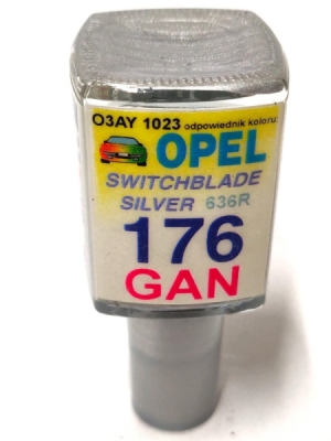 ARASYSTEM Lakovací tužka 176 Argonsilber (Switchblade silver) Opel (2009-2021) 10 ml