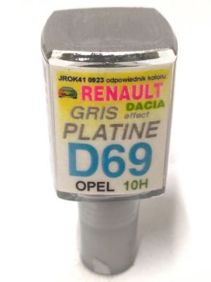 ARASYSTEM Lakovací tužka D69 Platingrau - Gris Platine Dacia (2006-2018) a Renault (2004-2022) 10 ml