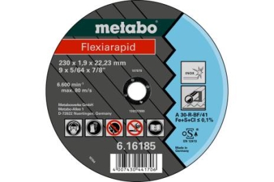 Metabo 616185000 Řezný kotouč Flexiarapid 230x1,9x22,23 Inox, TF 41