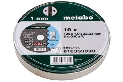 Metabo 616359000 10 řezných kotoučů SP 125x1,0x22,23 Inox, TF 41