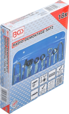 BGS 8011, Sada pro demontáž rádia | 18dílná