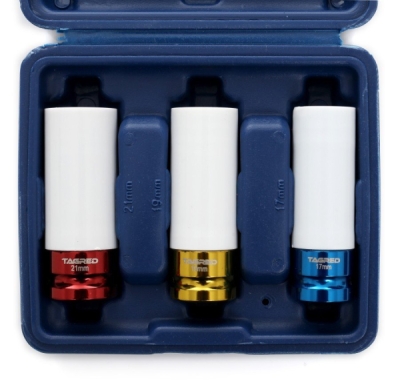 TAGRED Nástrčné klíče 1/2" na hliníkové alu ráfky, 17, 19 a 21 mm, sada 3 ks, TA1253