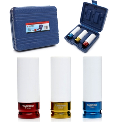 TAGRED Nástrčné klíče 1/2" na hliníkové alu ráfky, 17, 19 a 21 mm, sada 3 ks, TA1253
