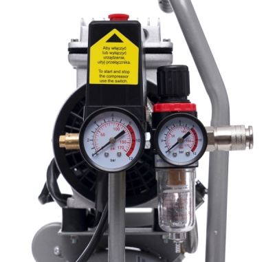 kompresor TAGRED 6L 8-10 BAR kompresor bezolejowy dwutłokowy 230V