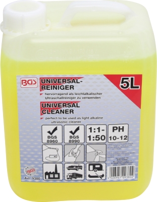 BGS 9380, Univerzální čisticí prostředek | 5 l | pro vysokotlaké a ultrazvukové čističe