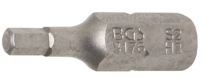 BGS 8176, Bit | Délka 25 mm | pohon vnější šestihran 6,3 mm (1/4") | vnitřní šestihran 3 mm