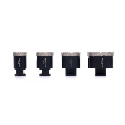 Kraft&Dele KD11227 | Diamantové jádrové frézy 6–68 mm pro bezpříklepové vrtání za mokra do keramiky, kameniny a kamene, adaptér M14 - 3/8 HEX