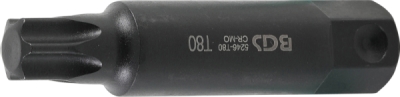 BGS 5246-T80, Bit | Délka 100 mm | pohon vnější šestihran 22 mm | T-profil (pro Torx) T80