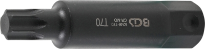 BGS 5246-T70, Bit | Délka 100 mm | pohon vnější šestihran 22 mm | T-profil (pro Torx) T70