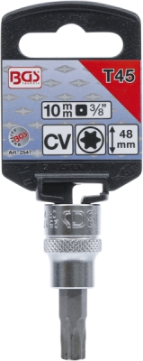 BGS 2547, Nástrčná hlavice | 10 mm (3/8") | T-profil (pro Torx) T45