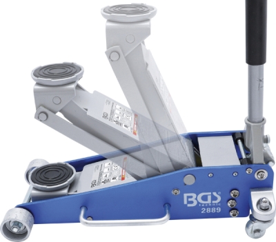 BGS BGS2889, Nízkoprofilový zvedák | nosnost 2,5 t; výška 100–460 mm; délka 640 mm; šířka 285 mm; hmotnost 28000 g