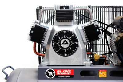 Tagred TA3390, Bezolejový kompresor s odlučovačem 100l, 230V, 3 písty, 3500W | 10 BAR