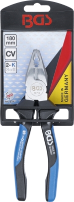 BGS 674, Kombinované kleště | s fazetou a oddělovačem | 180 mm