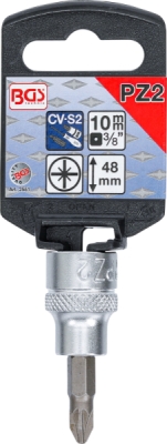 BGS 2551, Nástrčná hlavice | 10 mm (3/8") | křížový PZ2