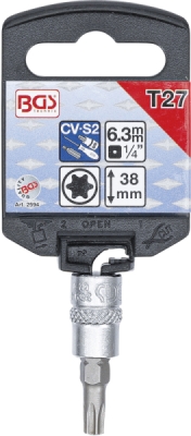 BGS 2594, Nástrčná hlavice | 6,3 mm (1/4") | T-profil (pro Torx) T27
