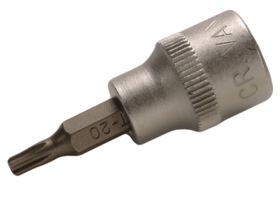 BGS 2571, Nástrčná hlavice | 10 mm (3/8") | T-profil (pro Torx) s otvorem T20
