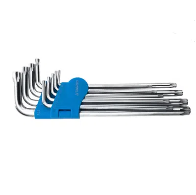 Imbusové klíče TORX s otvory, T15-T55, sada 9 ks, TA1048