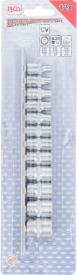 BGS 2755, Sada nástrčných dvanáctihranných hlavic | 6,3 mm (1/4") | 12dílná