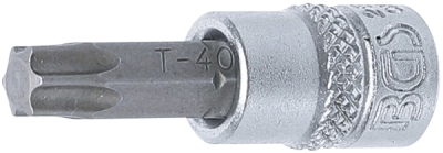 BGS 2596, Nástrčná hlavice | 6,3 mm (1/4") | T-profil (pro Torx) T40
