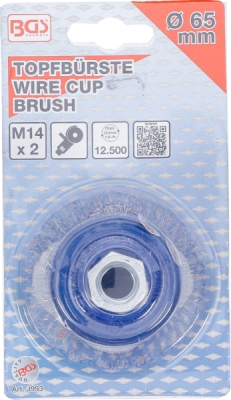 BGS 3993, Hrncový kartáč | upnutí M14 x 2,0 | O 65 x 50 mm
