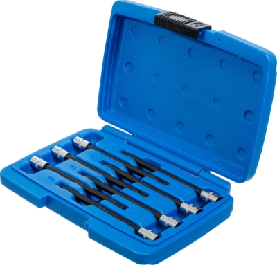 BGS 8618, Sada nástrčných hlavic | 6,3 mm (1/4") | T-profil (pro Torx) s kulovou hlavou T10 - T40 | 7dílná