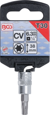 BGS 2595, Nástrčná hlavice | 6,3 mm (1/4") | T-profil (pro Torx) T30