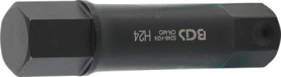 BGS 5246-H24, Bit | Délka 100 mm | pohon vnější šestihran 22 mm | vnitřní šestihran 24 mm