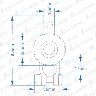 SATRA S-BS125, přípravek na odpojení baterie na svorku 17,5 mm | proud až 125A, pro kabel 4-6 AWG, teplota -40 až +90 °C