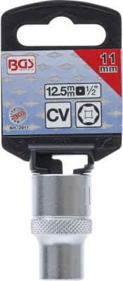 BGS 2911, Nástrčná hlavice šestihranná | 12,5 mm (1/2") | 11 mm