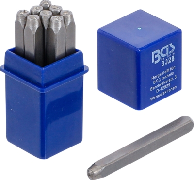 BGS 3028, Razicí matrice, čísla | 2,5 mm