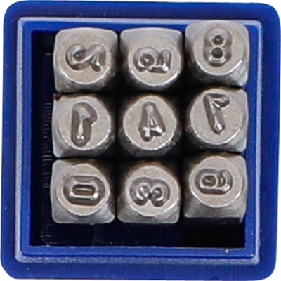 BGS 3028, Razicí matrice, čísla | 2,5 mm