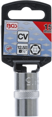 BGS 2915, Nástrčná hlavice šestihranná | 12,5 mm (1/2") | 15 mm